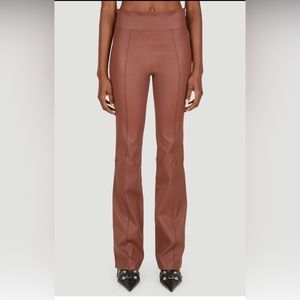 Helmet Lang NWT Leather Boot Cut Pant Size 0